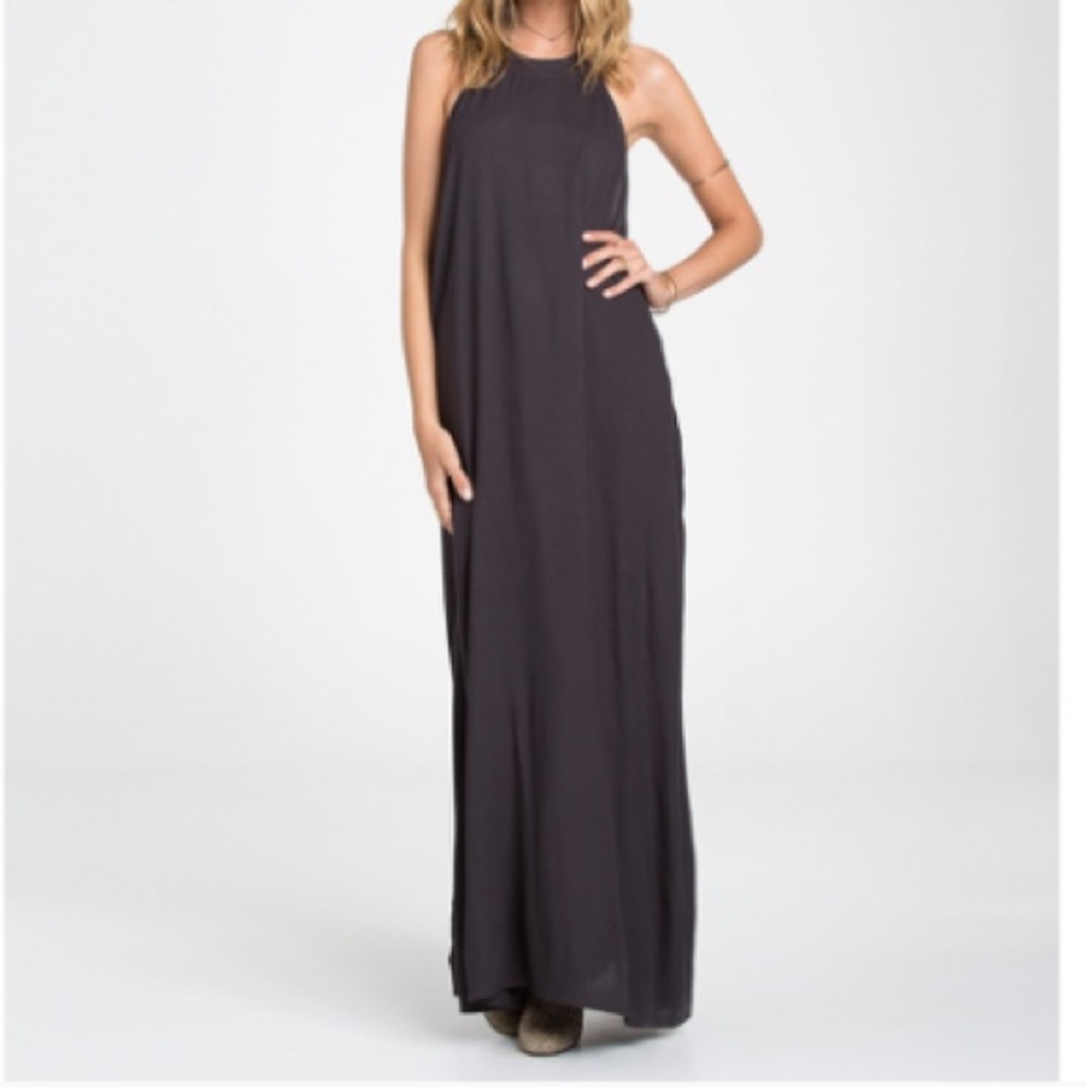 Billabong backless maxi halter dress